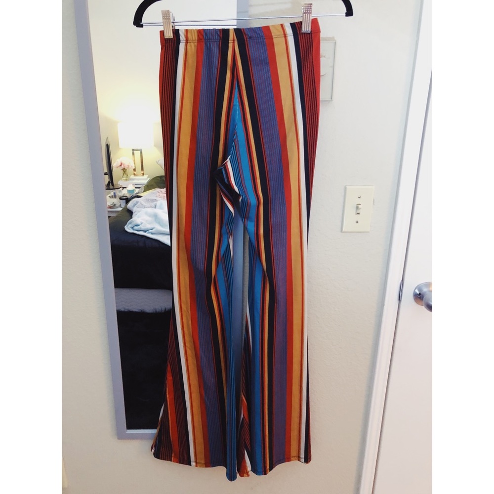Stretchy Knit Palazzo Pants